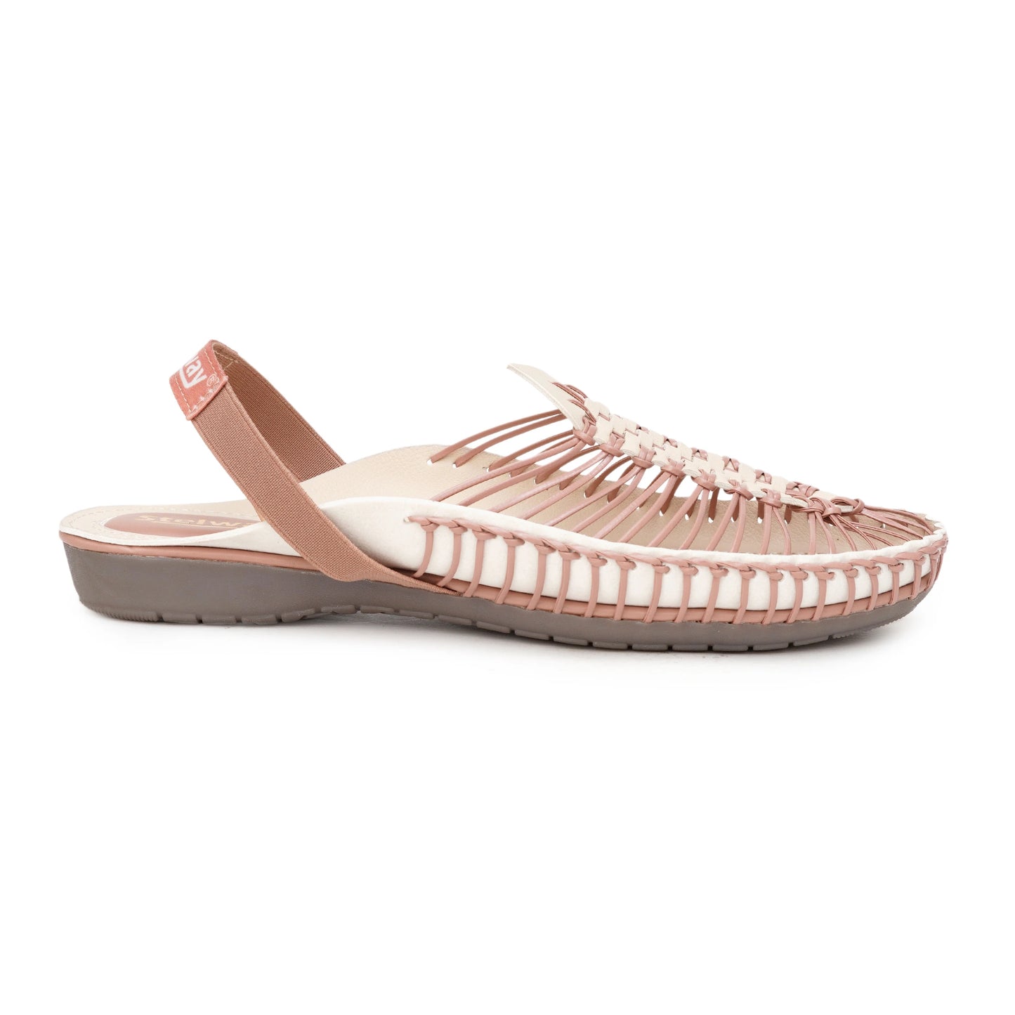 Peach-Cream Handcrafted Clogs