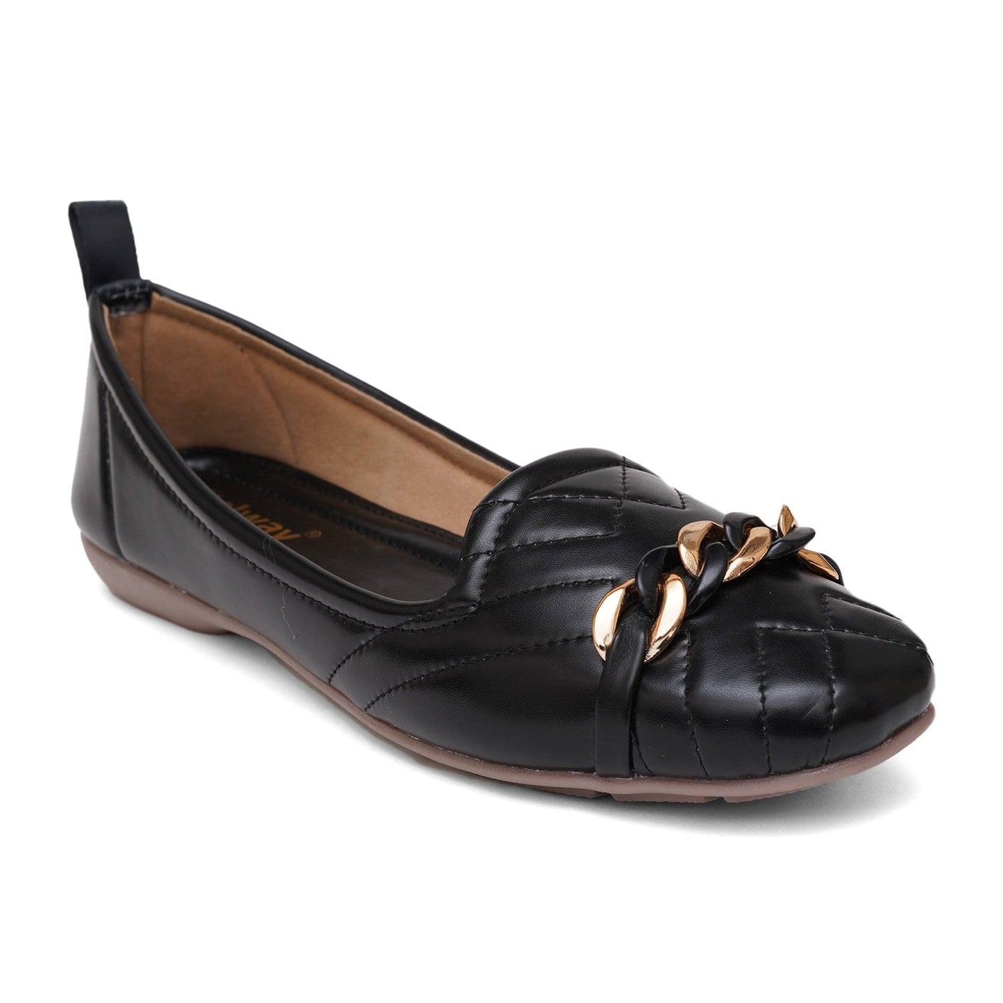 Comfortable black ballerinas for women