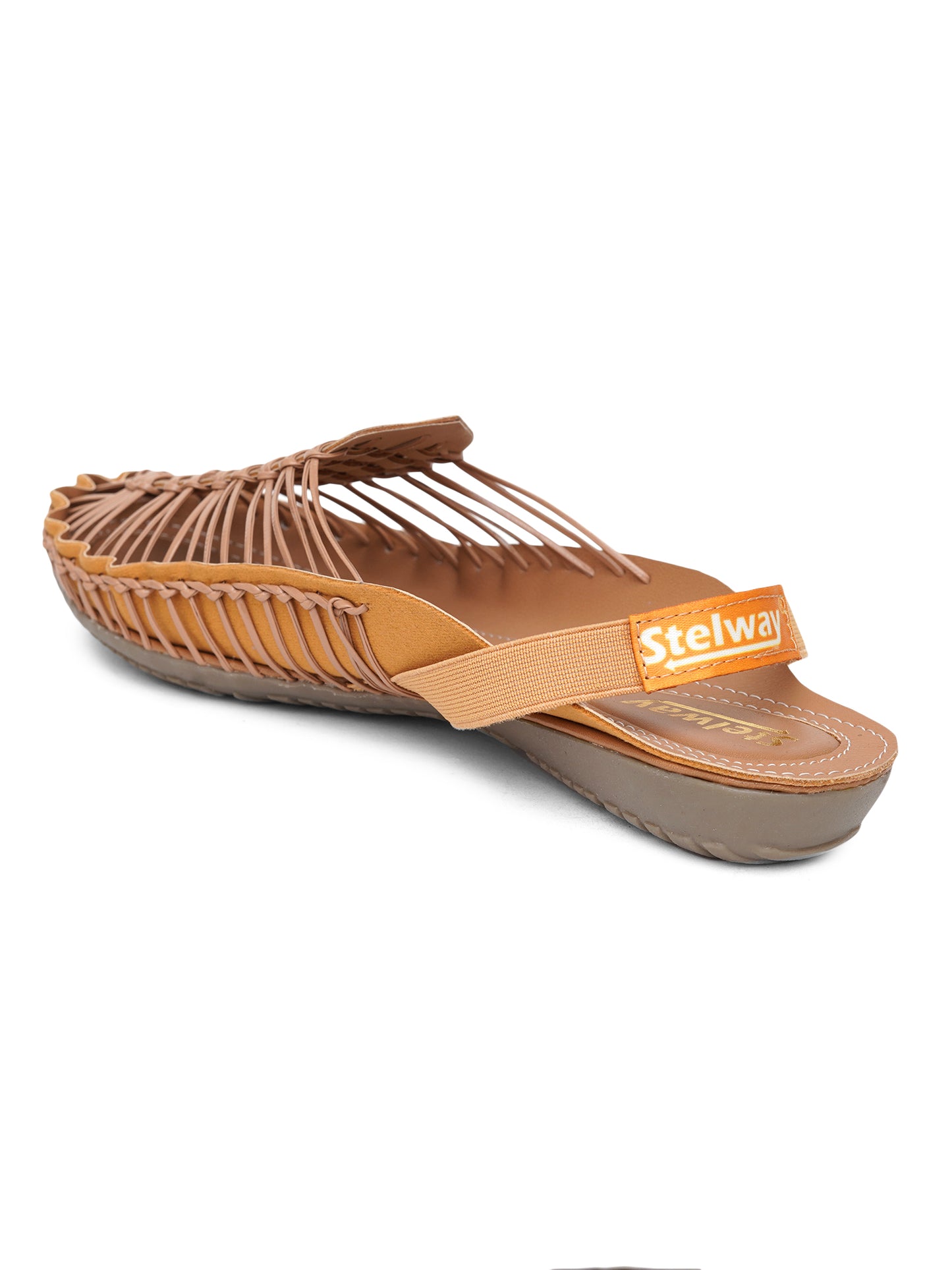 Beige flat sandal for women