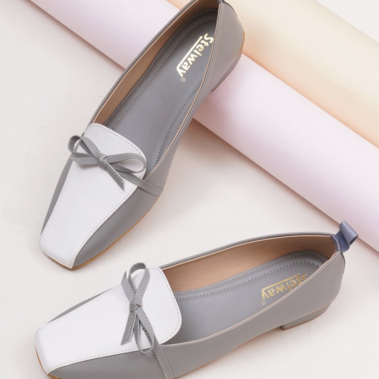 Office wear grey Ballerinas