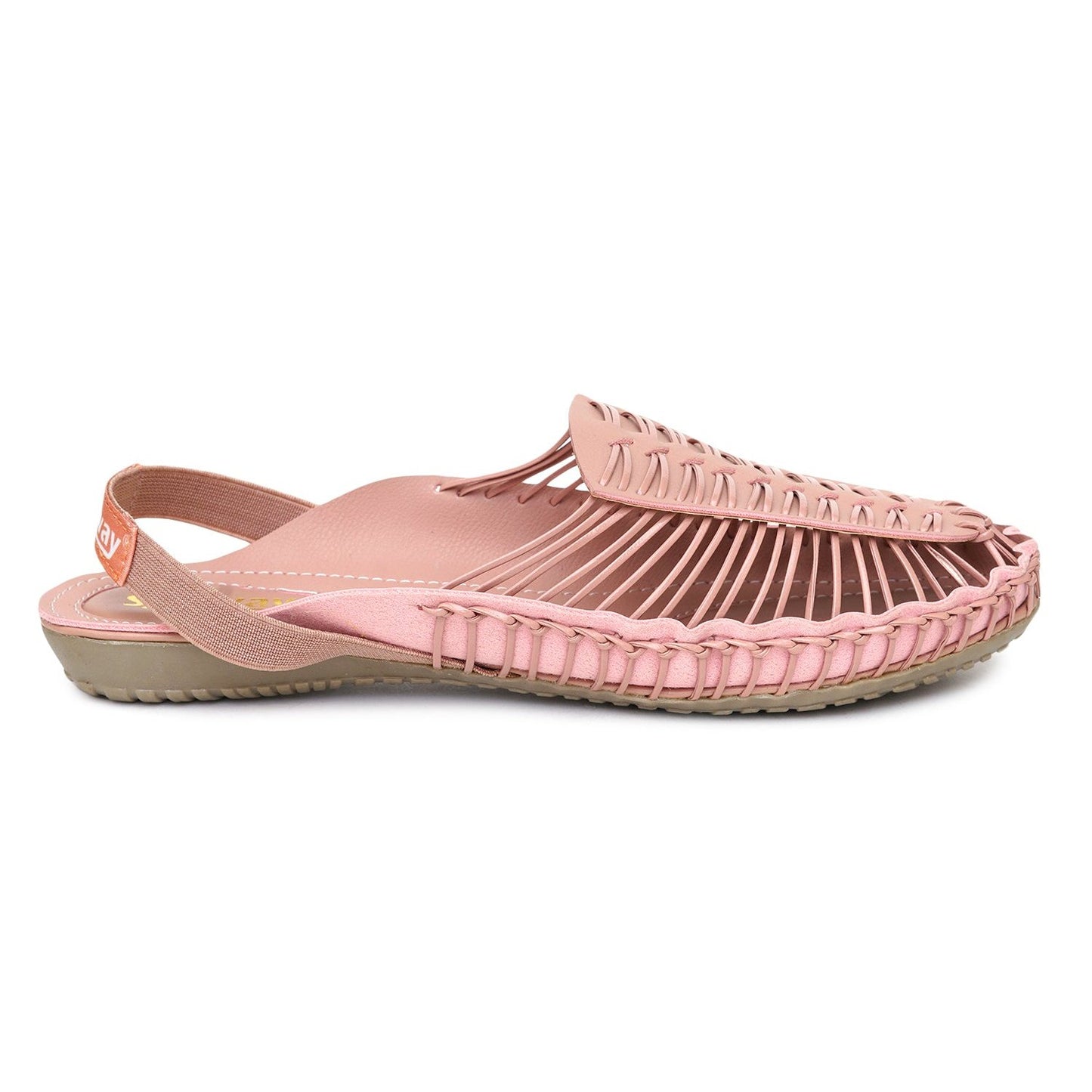 Peach handcrafted sandal for women online