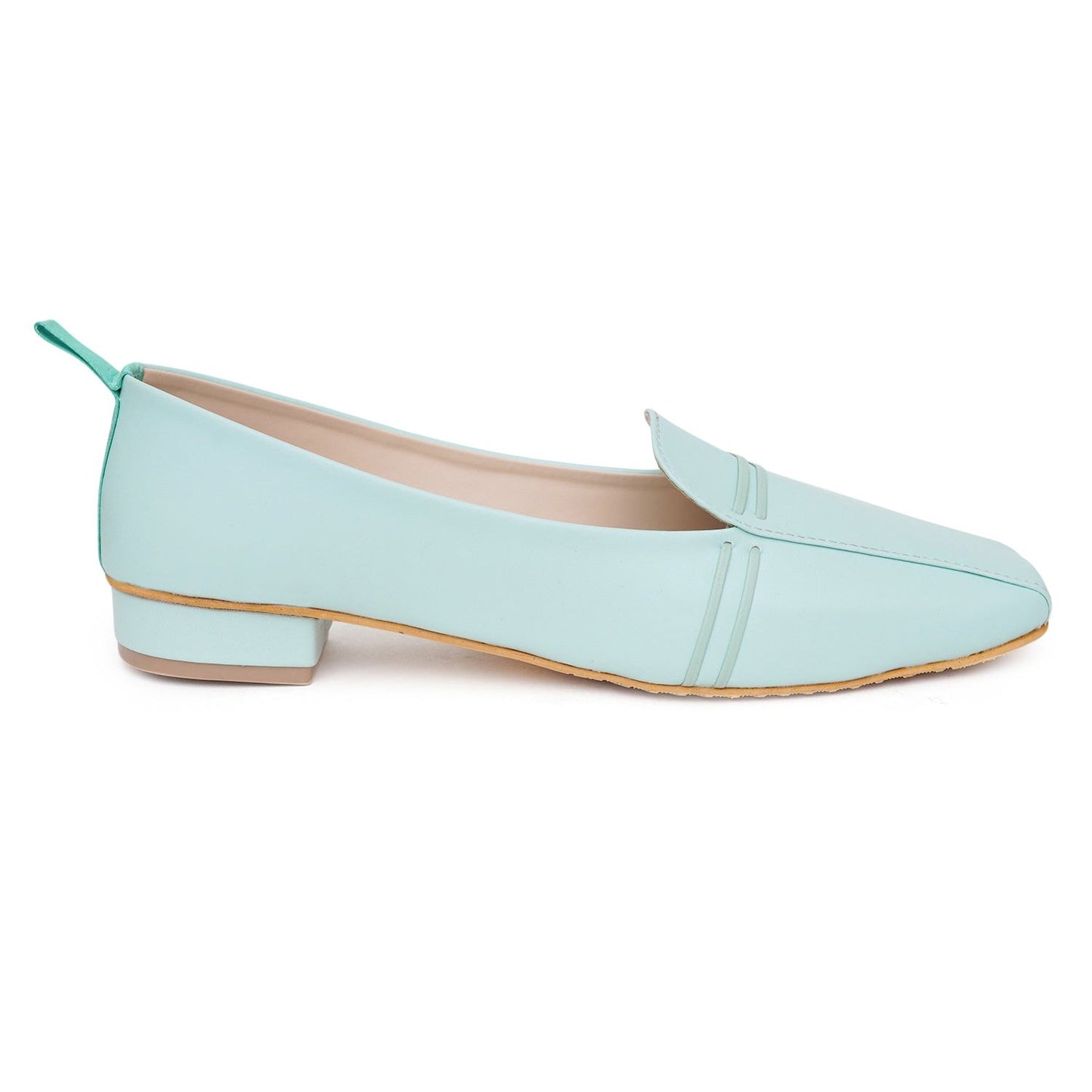 Stelway Square toe style Sea green bellies for women online buy
