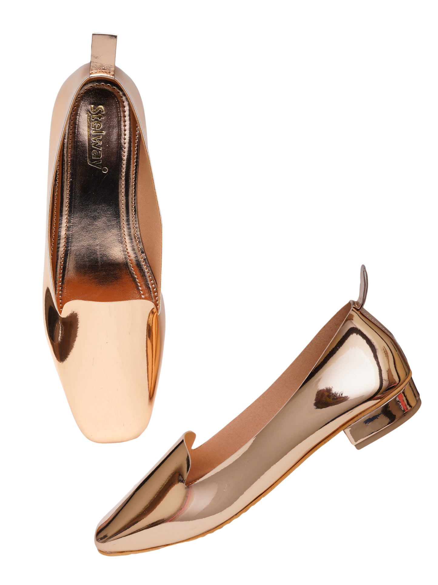 Stelway Rose gold ballerinas for women online