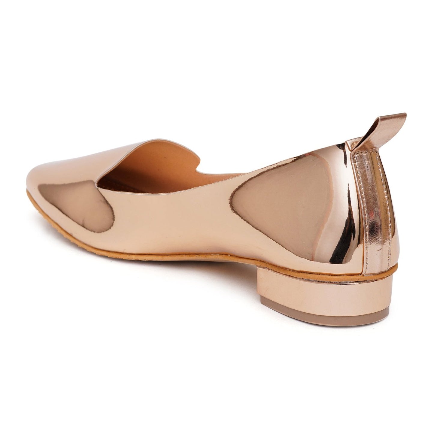 Stelway Square Toe Rose Gold Ballerina shoe for women online buy