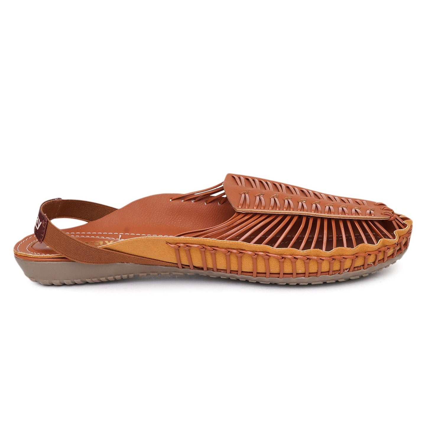 Tan handcrafted clogs for women