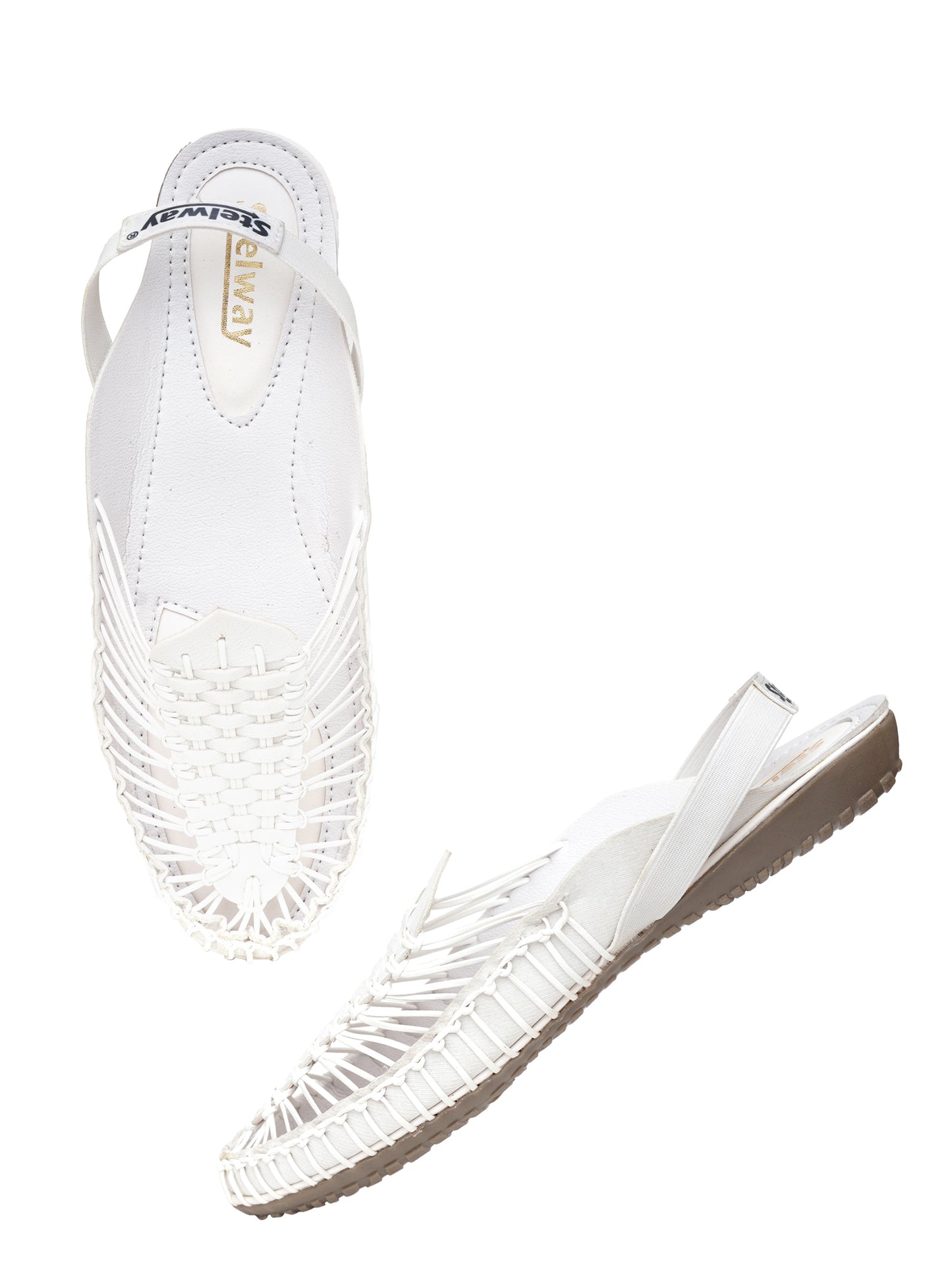Stelway white flat sandal for women online buy,
