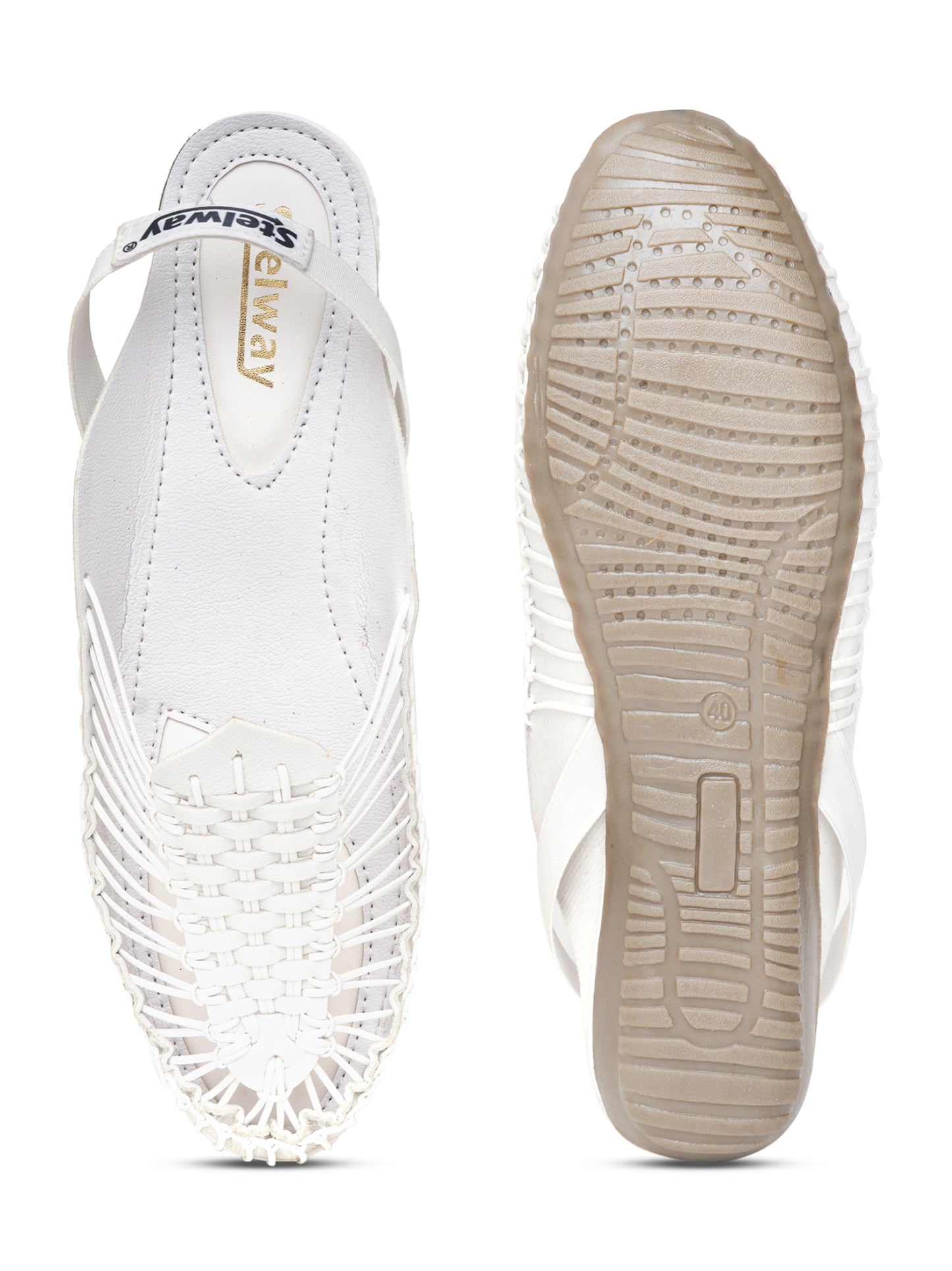Stelway flat white sandal for women online