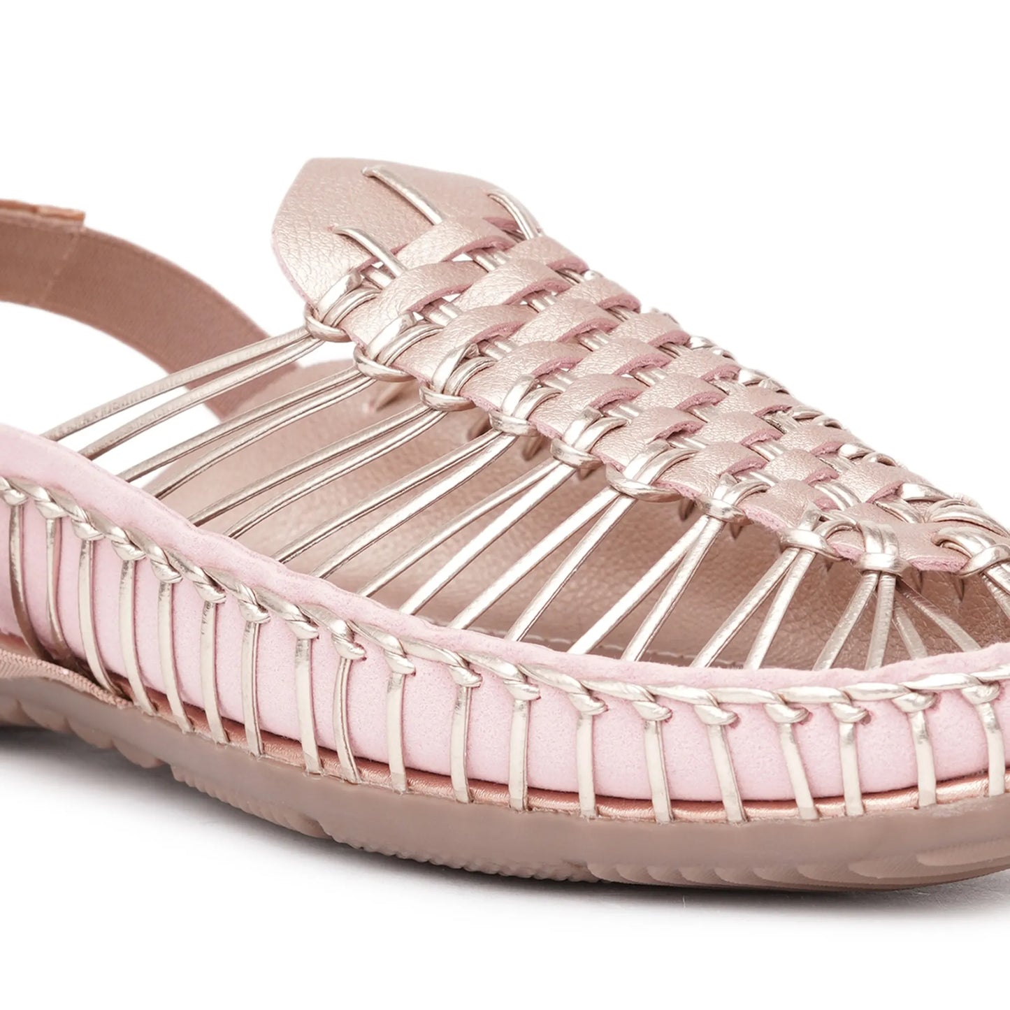 Metallic Rose Gold Handcrafted Clogs