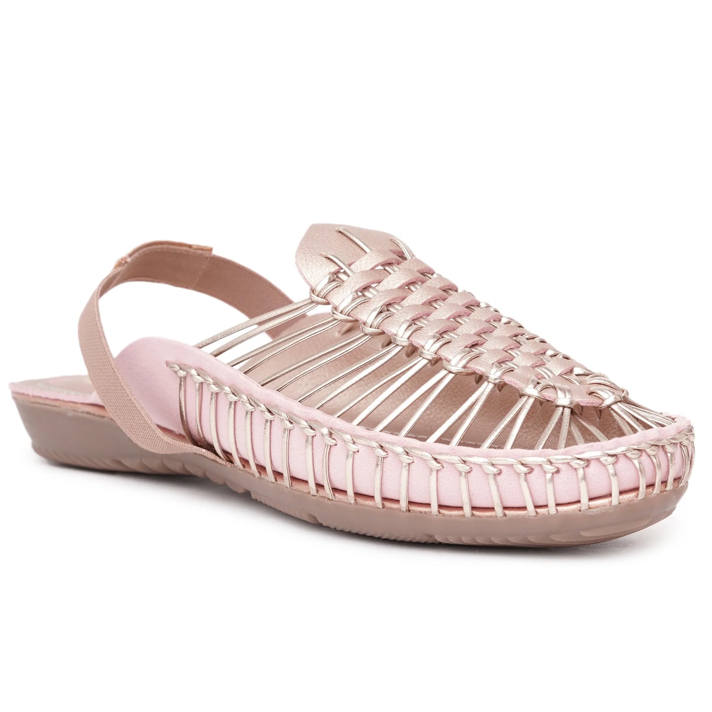 Metallic Rose Gold Handcrafted Clogs