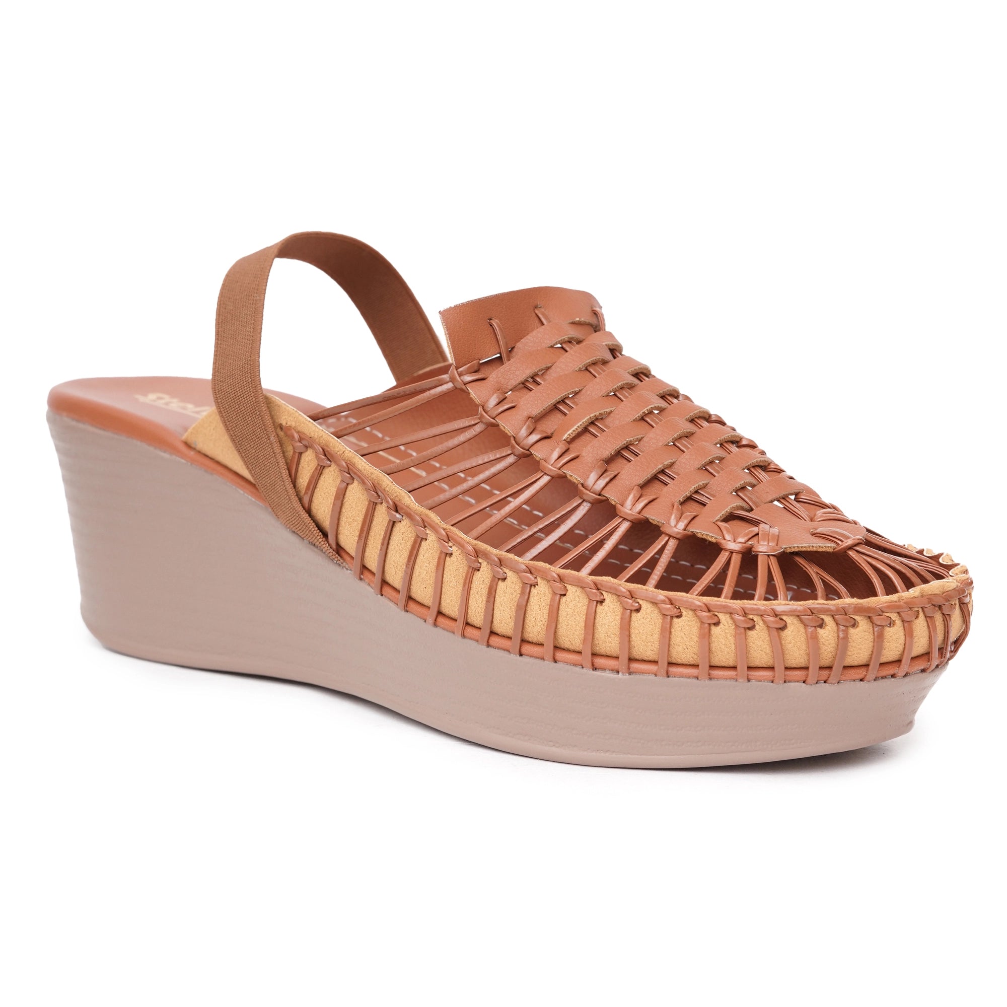 Stelway Exclusive Tan wedges