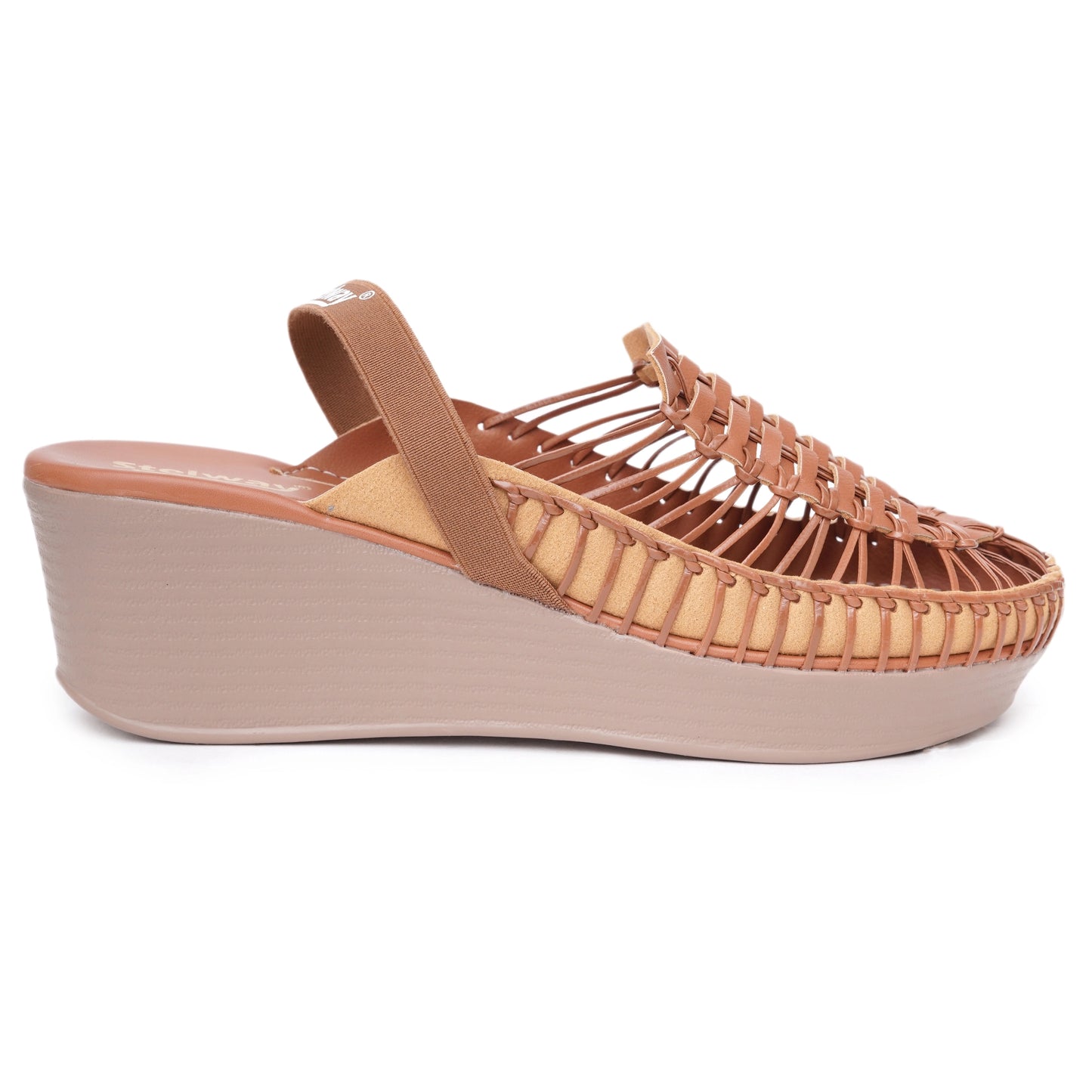 Stelway Exclusive Tan wedges