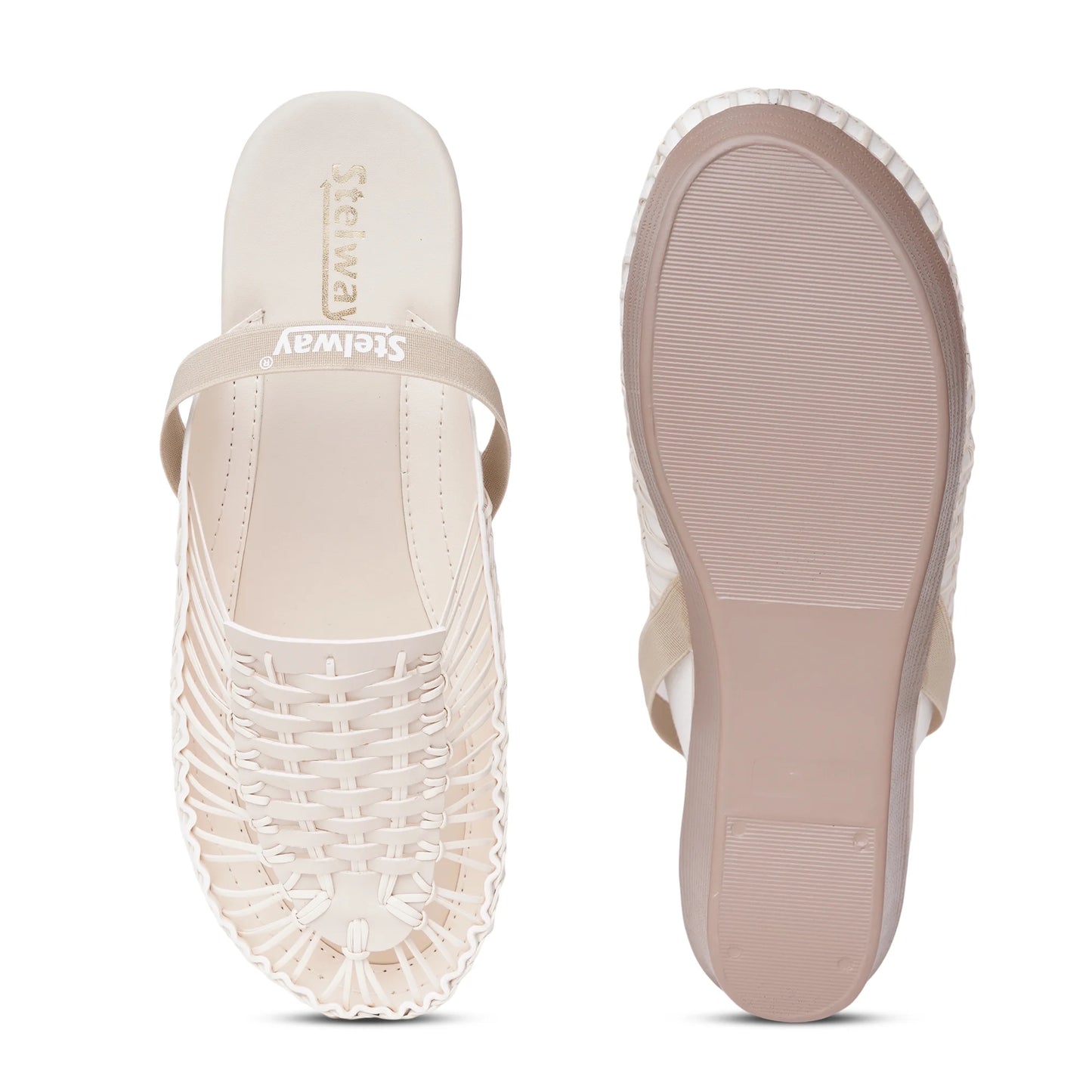 Stelway Exclusive Off White Wedges