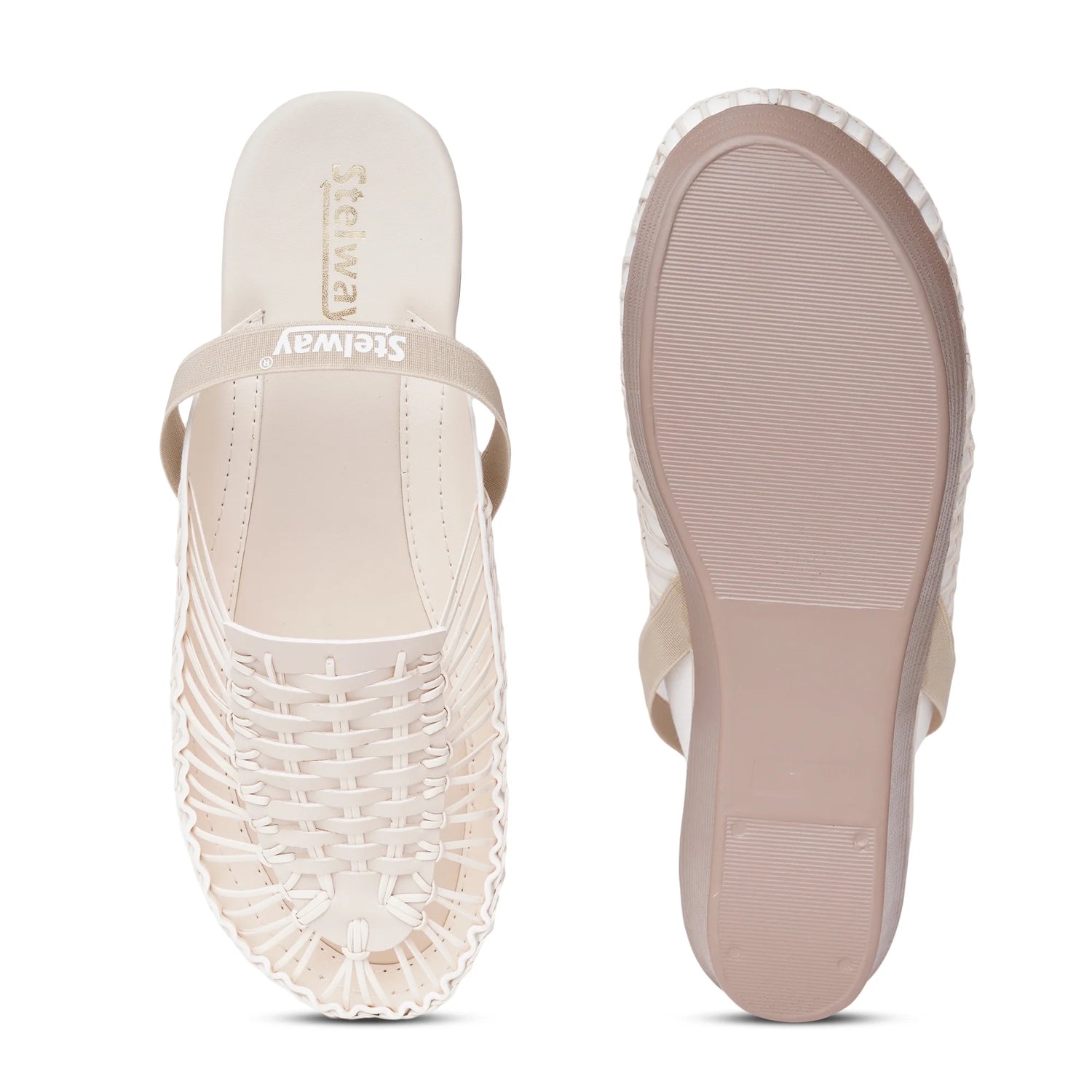 Stelway Exclusive Off White Wedges