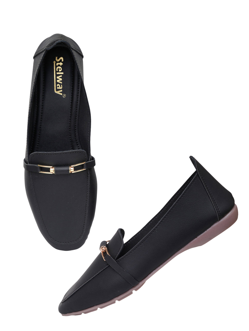 Stelway black ballerinas shoes for women