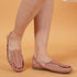 Stelway Handcrafted Peach flat sandal clogs for women