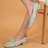 Stelway Square toe style Sea green bellies for women online buy