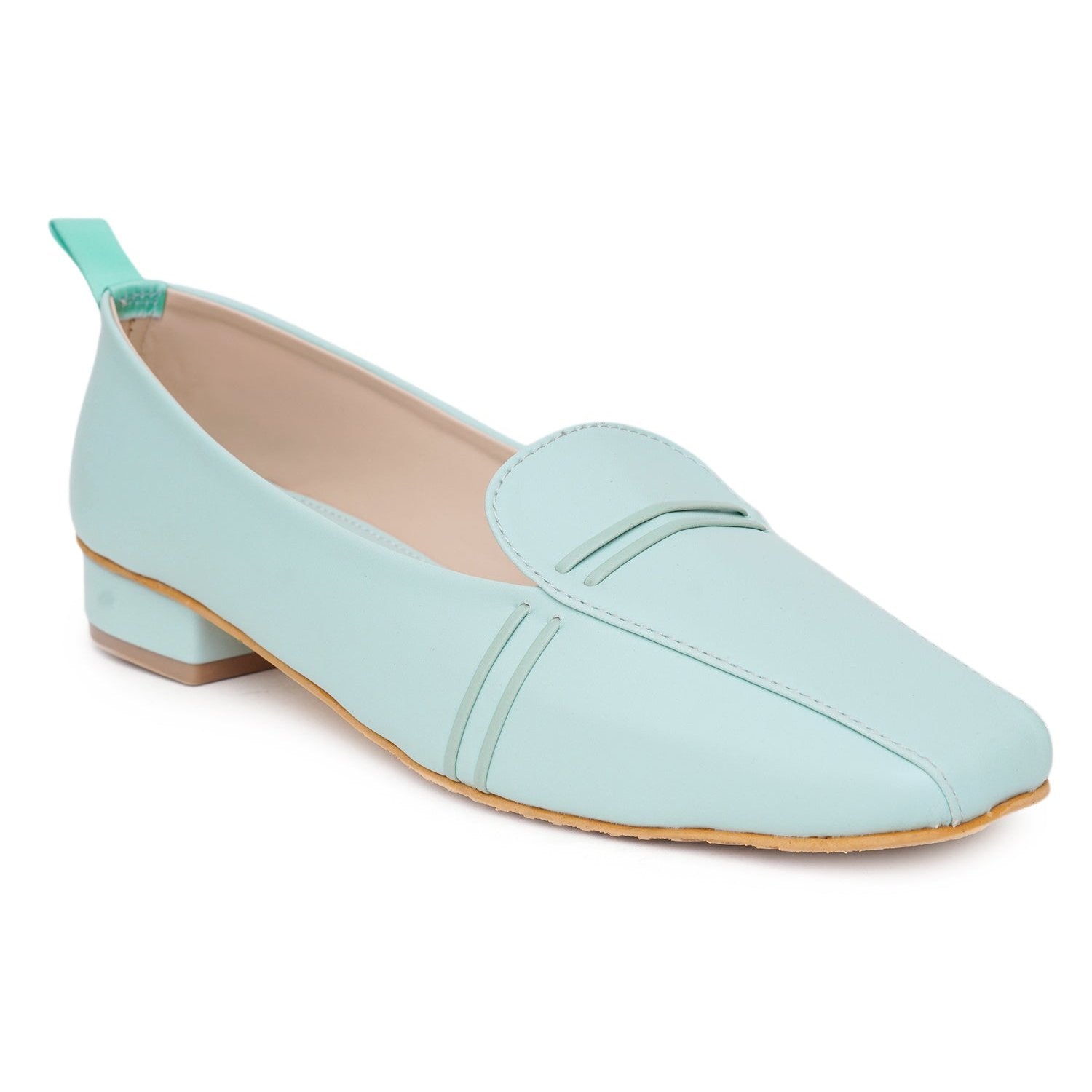 Stelway Square toe style Sea green bellies for women online buy