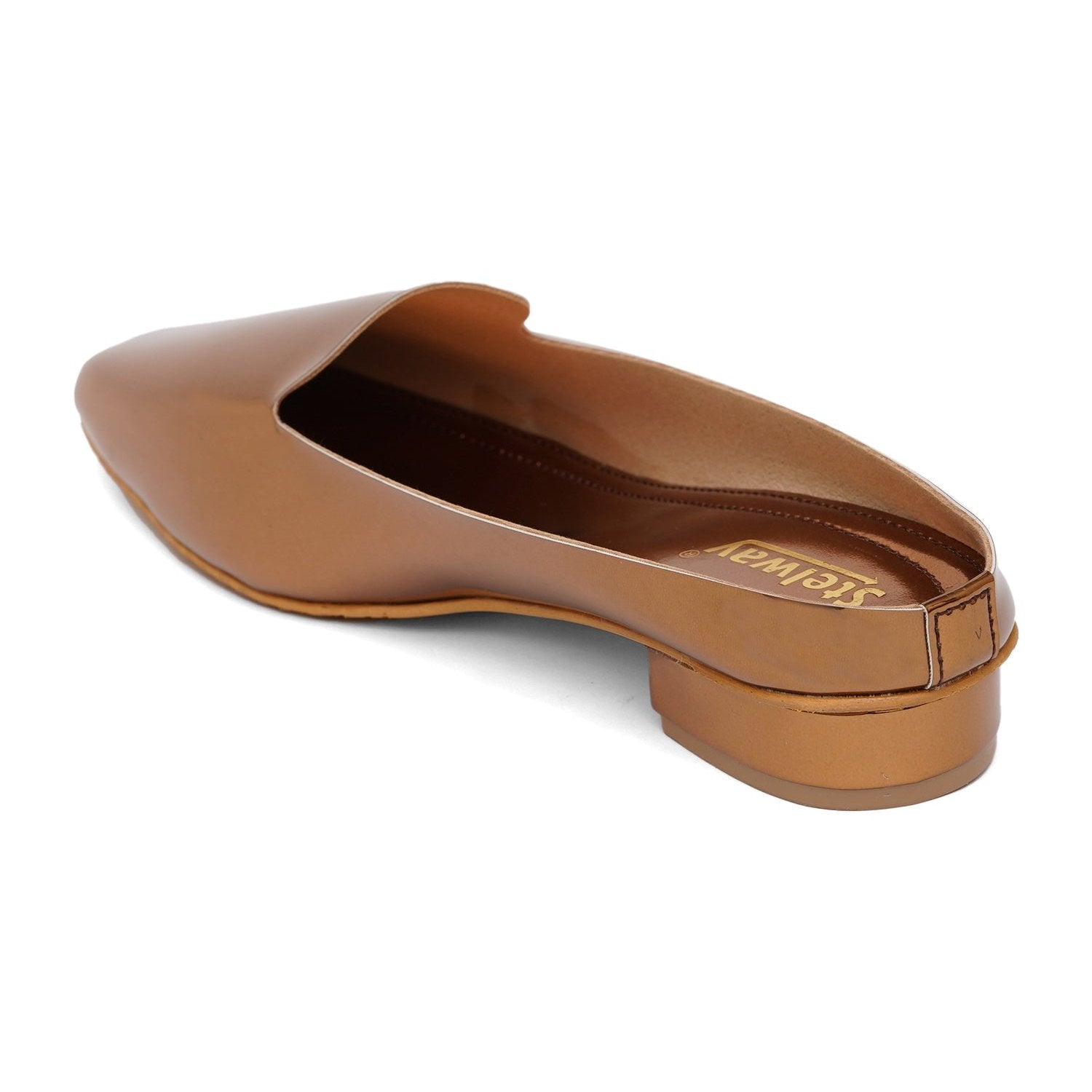 Shiny copper mules for women online buy shop