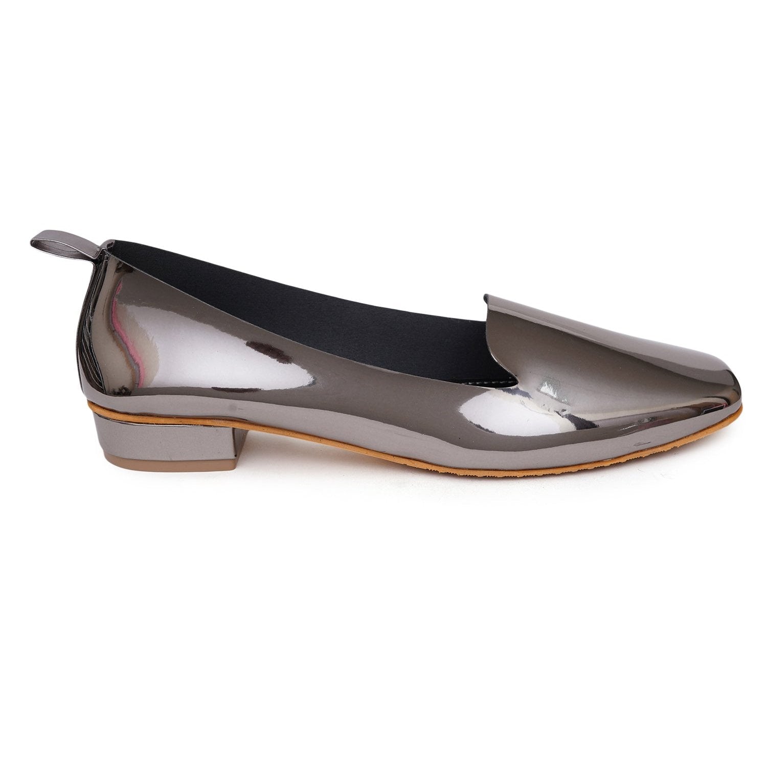 Stelway shiny grey ballerinas for women