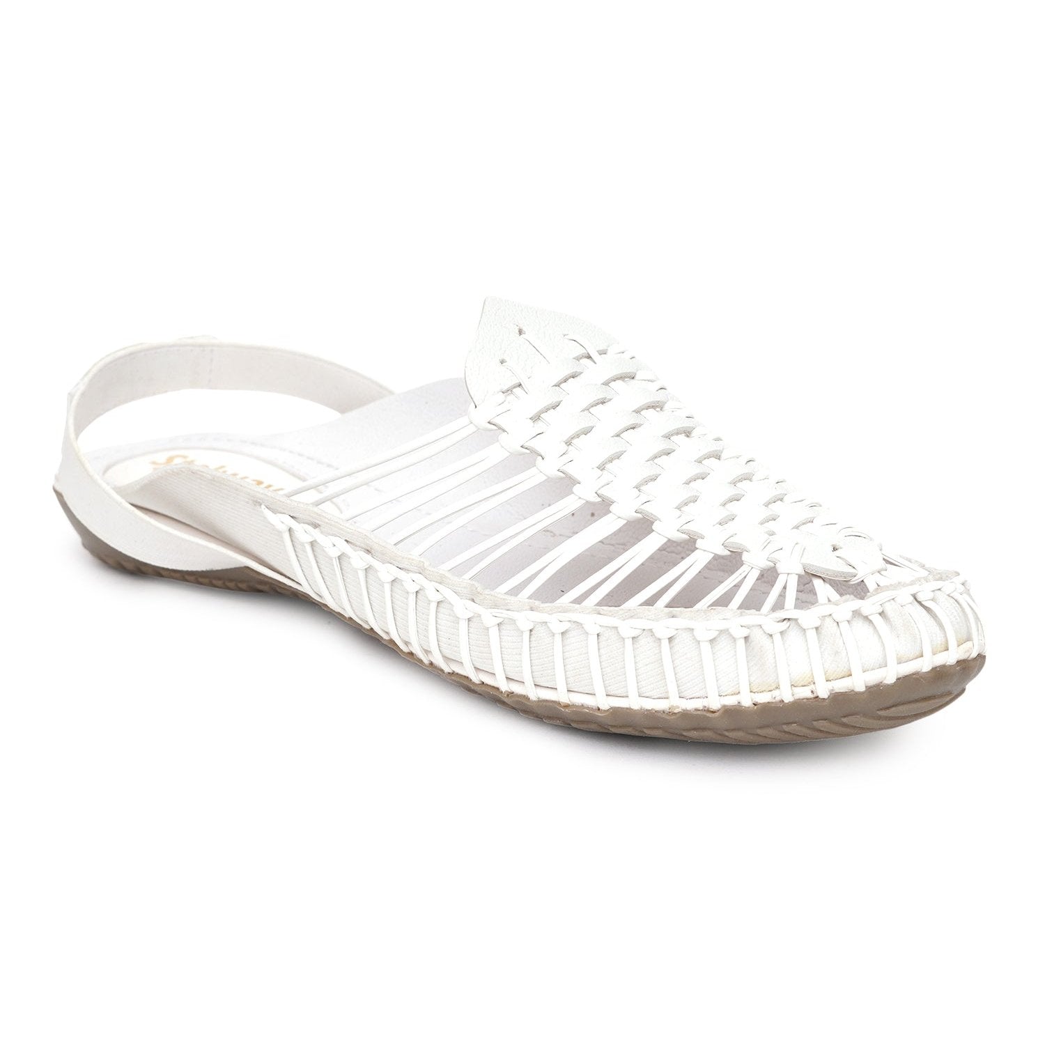 Stelway white sandal for women Sling back style round toe clogs footwear