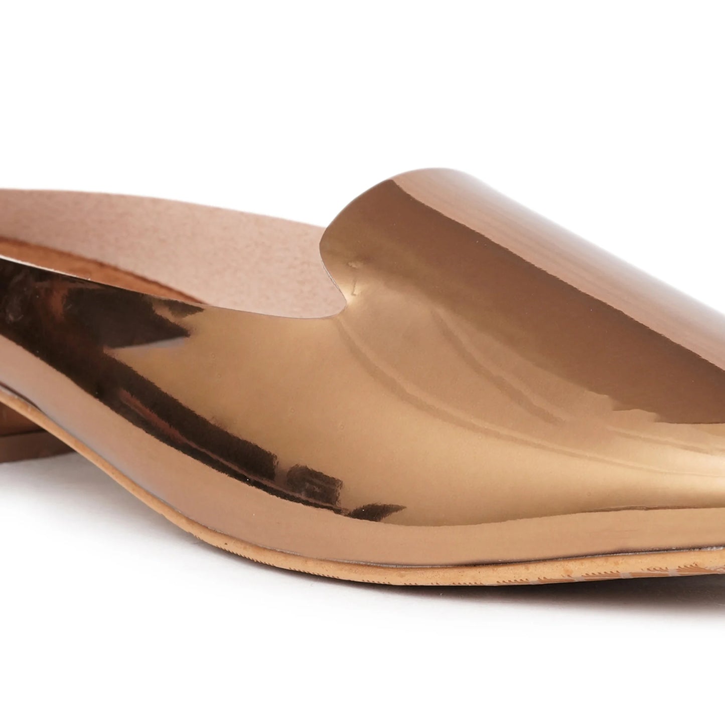 Stelway shiny copper mules footwear for women for parties, weddings at Rs. 1499/- shop online at www.stelway.in