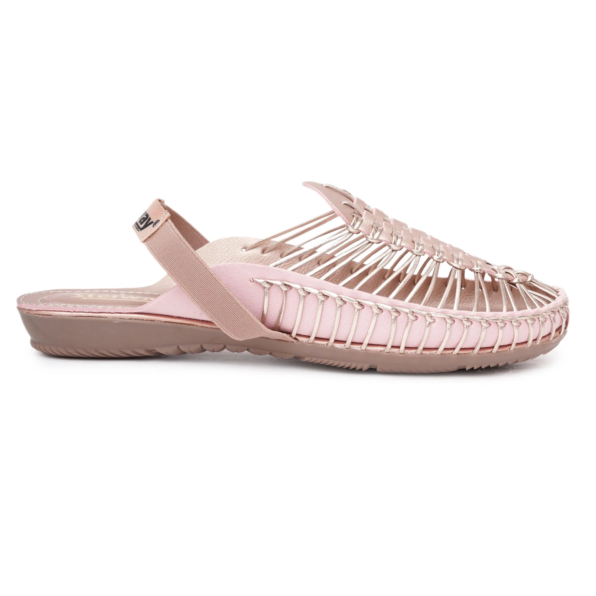 Metallic Rose Gold Handcrafted Clogs