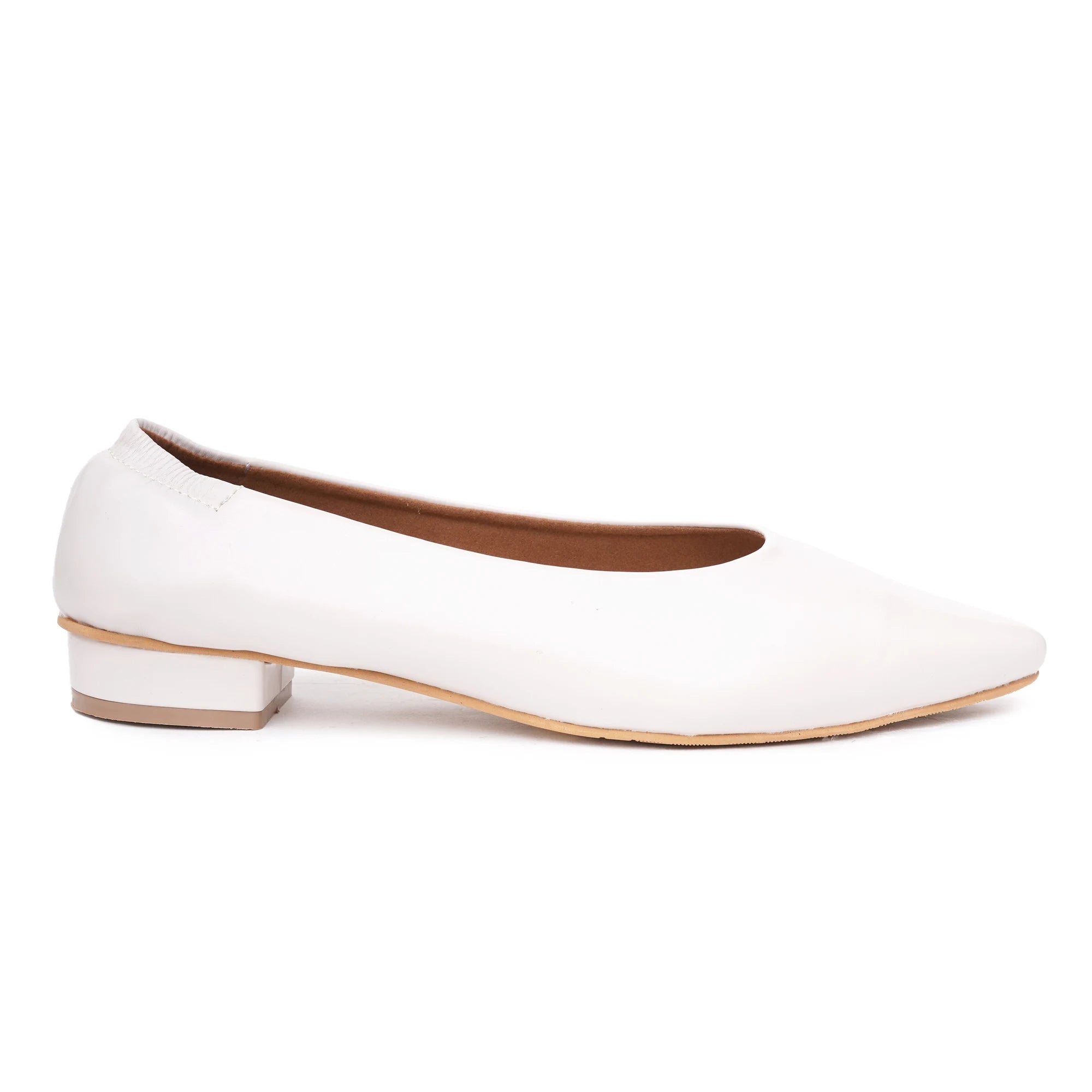 Original Pointed-Toe Off-White Ballerinas