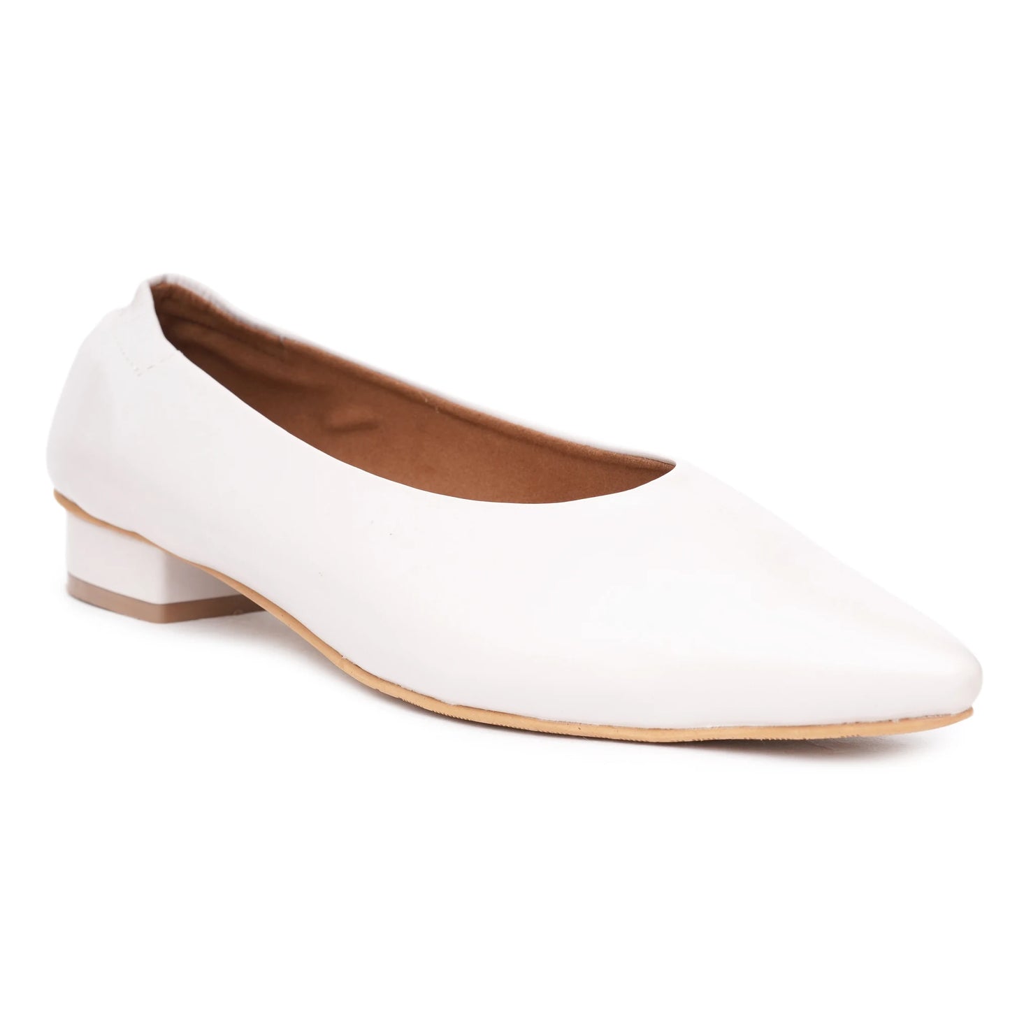 Original Pointed-Toe Off-White Ballerinas