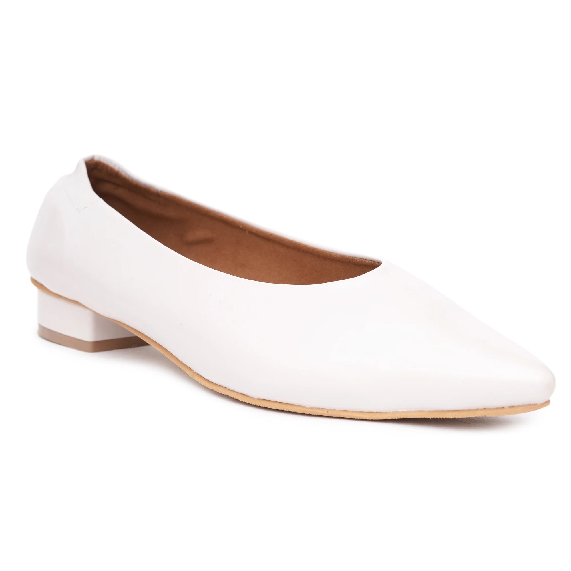 Original Pointed-Toe Off-White Ballerinas
