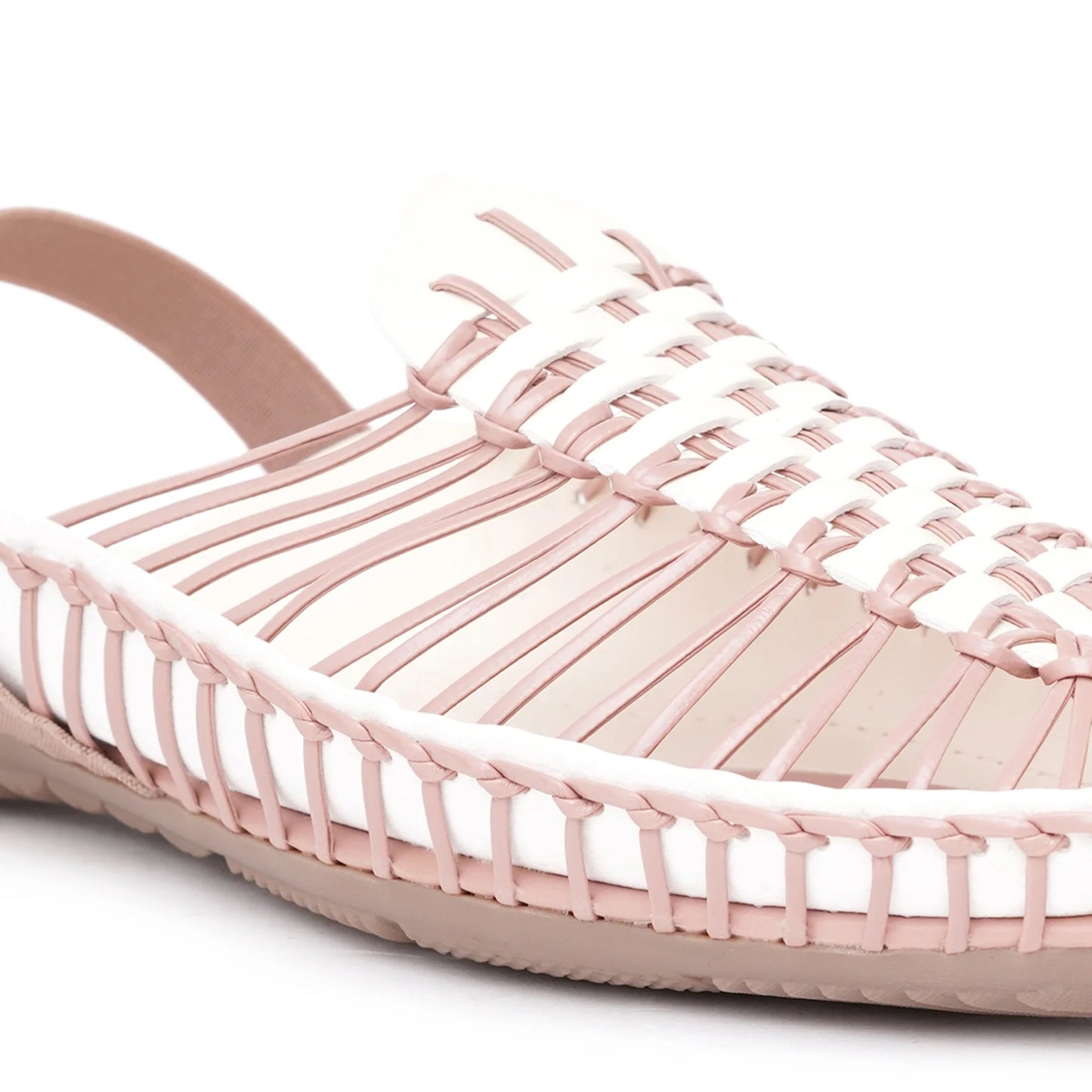 Peach-Cream Handcrafted Clogs