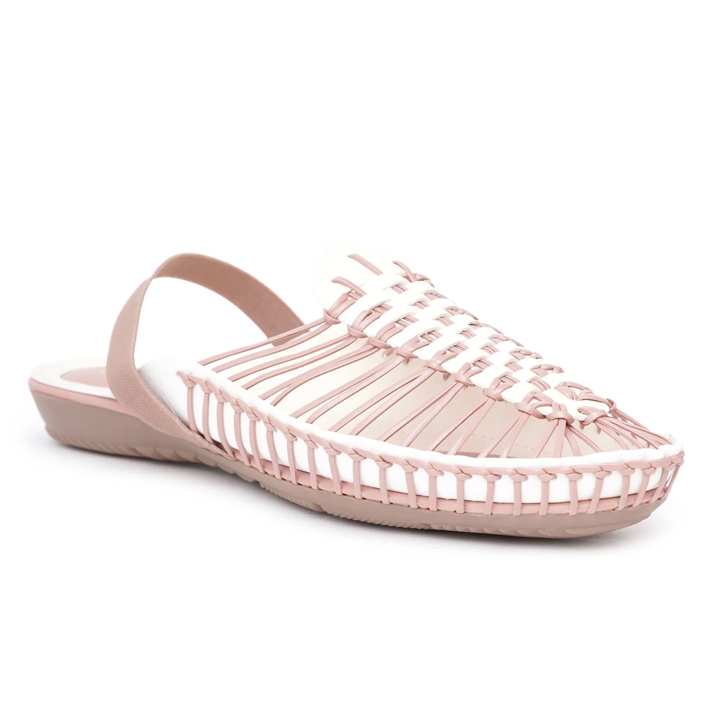 Peach-Cream Handcrafted Clogs