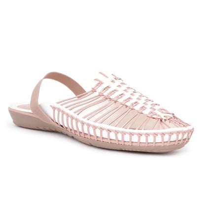 Peach-Cream Handcrafted Clogs