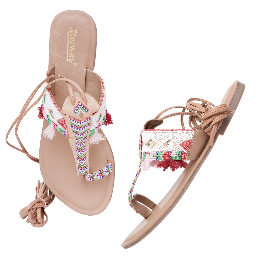 Stelway Exclusive Leather Lace up Flats