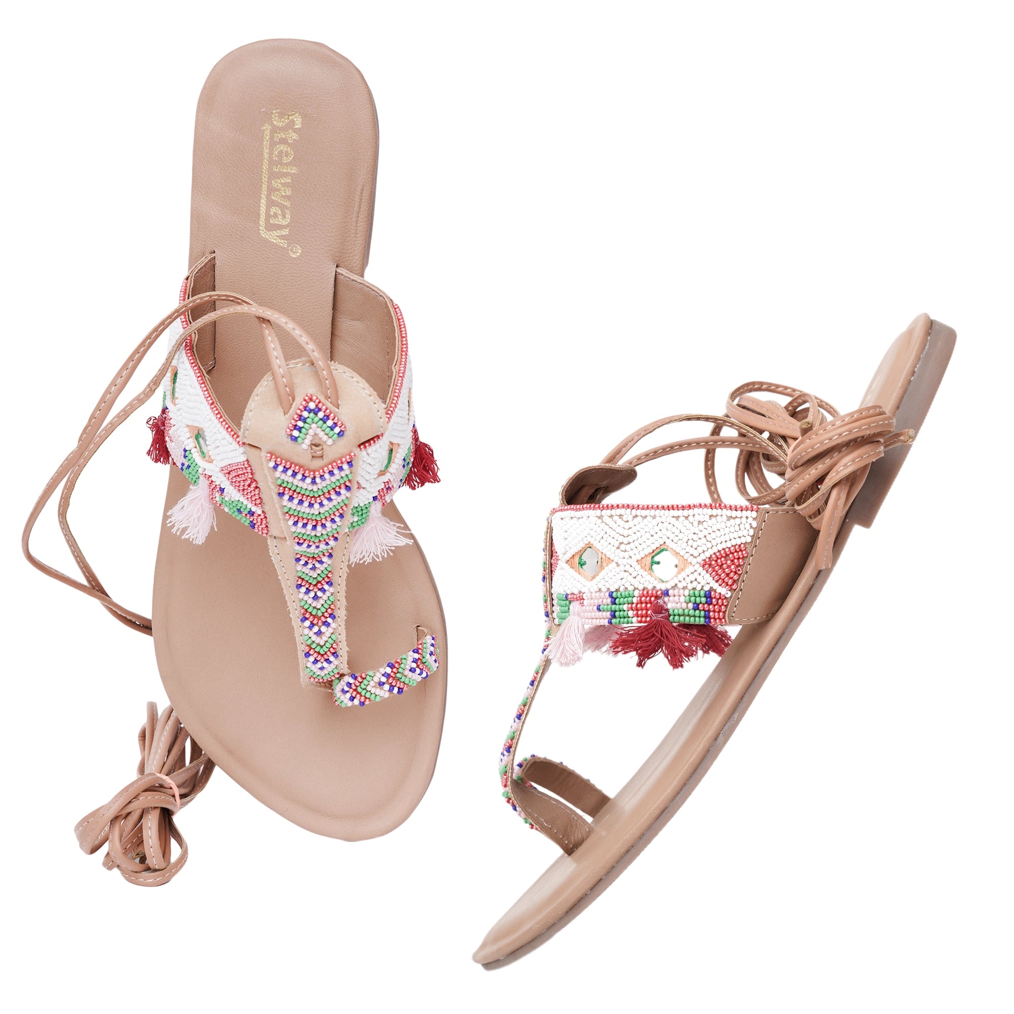 Stelway Exclusive Leather Lace up Flats