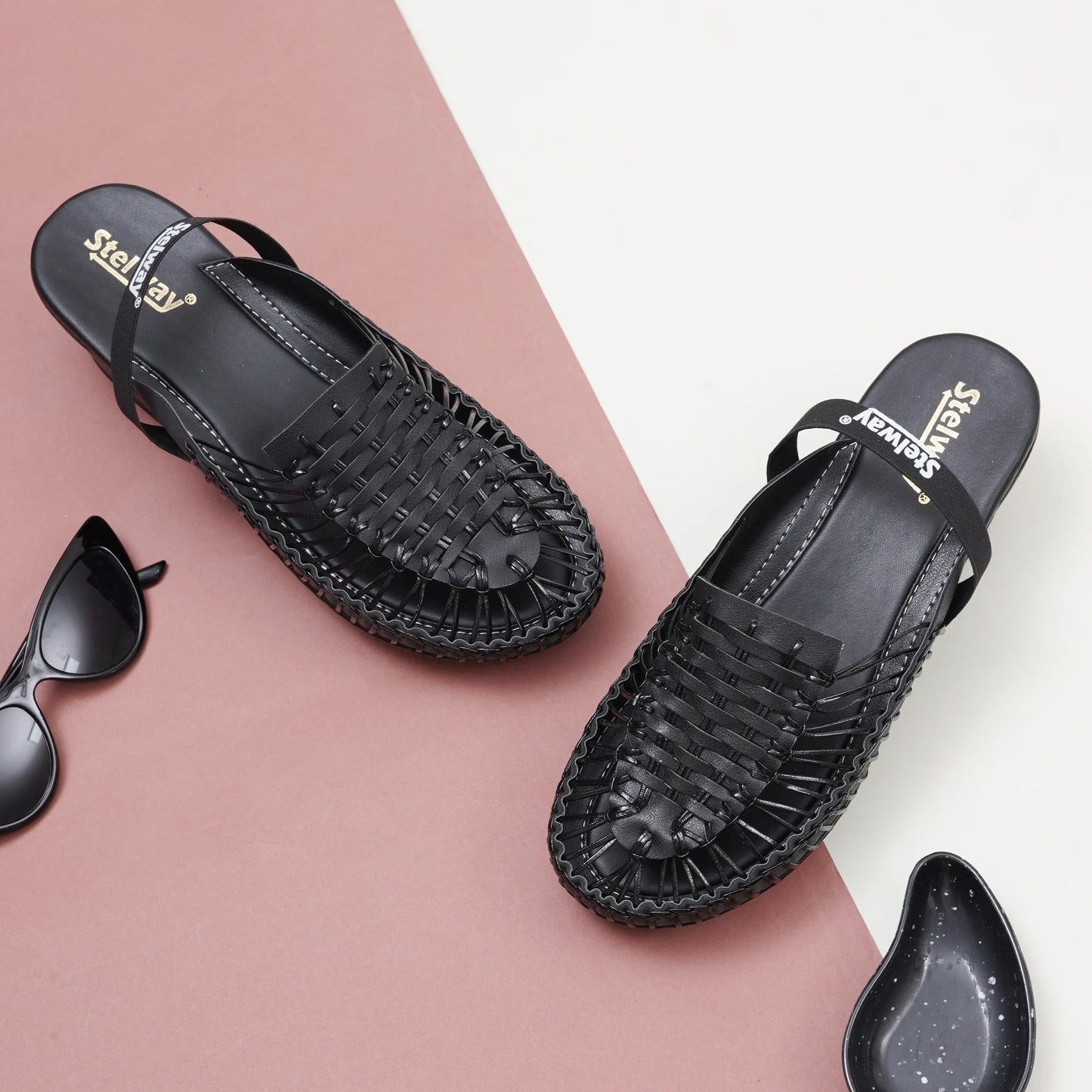 Stelway Exclusive all Black Wedges