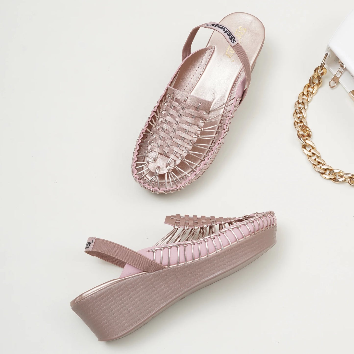 Stelway Exclusive Rose Gold Wedges