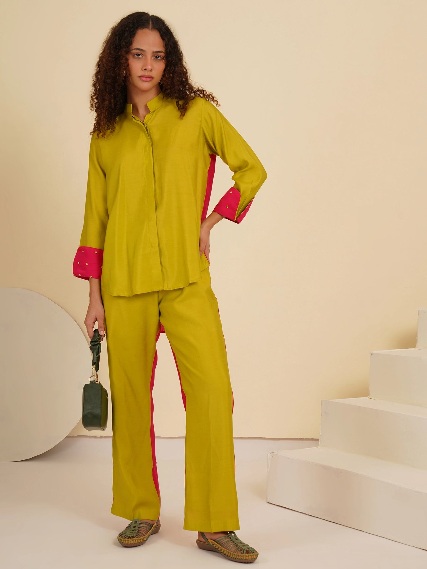 Green Handcrafted Clogs