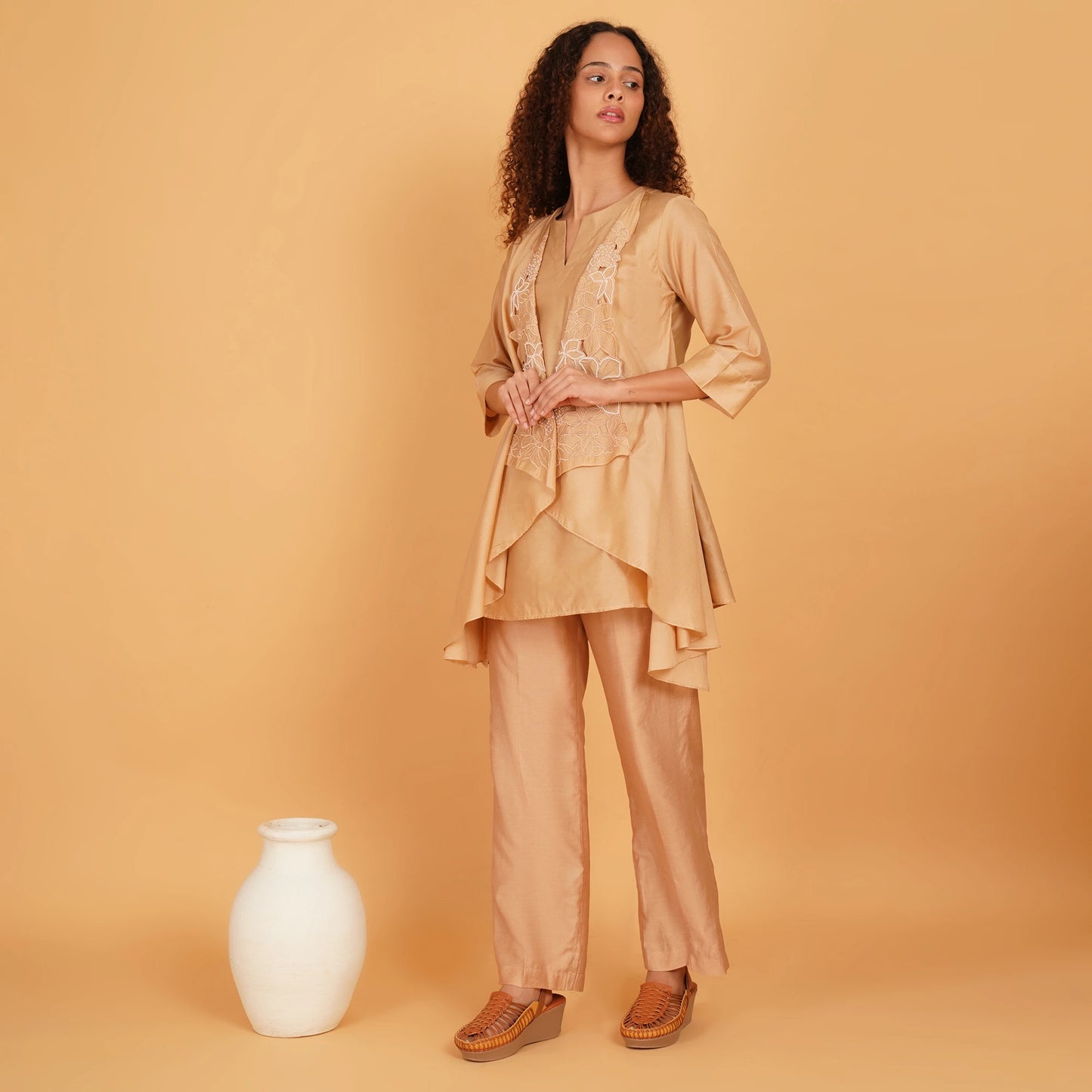 Stelway Exclusive Tan wedges