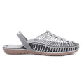 Gray Handcrafted Flat Sandal Clogs