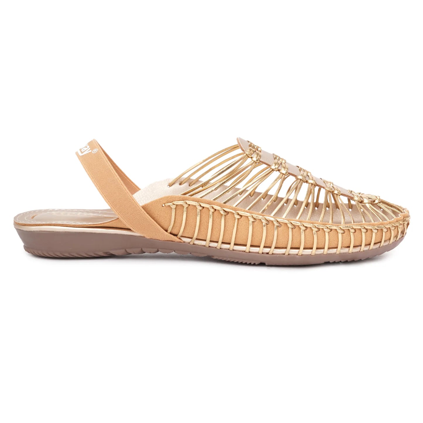 Metallic Gold Handcrafted Clogs