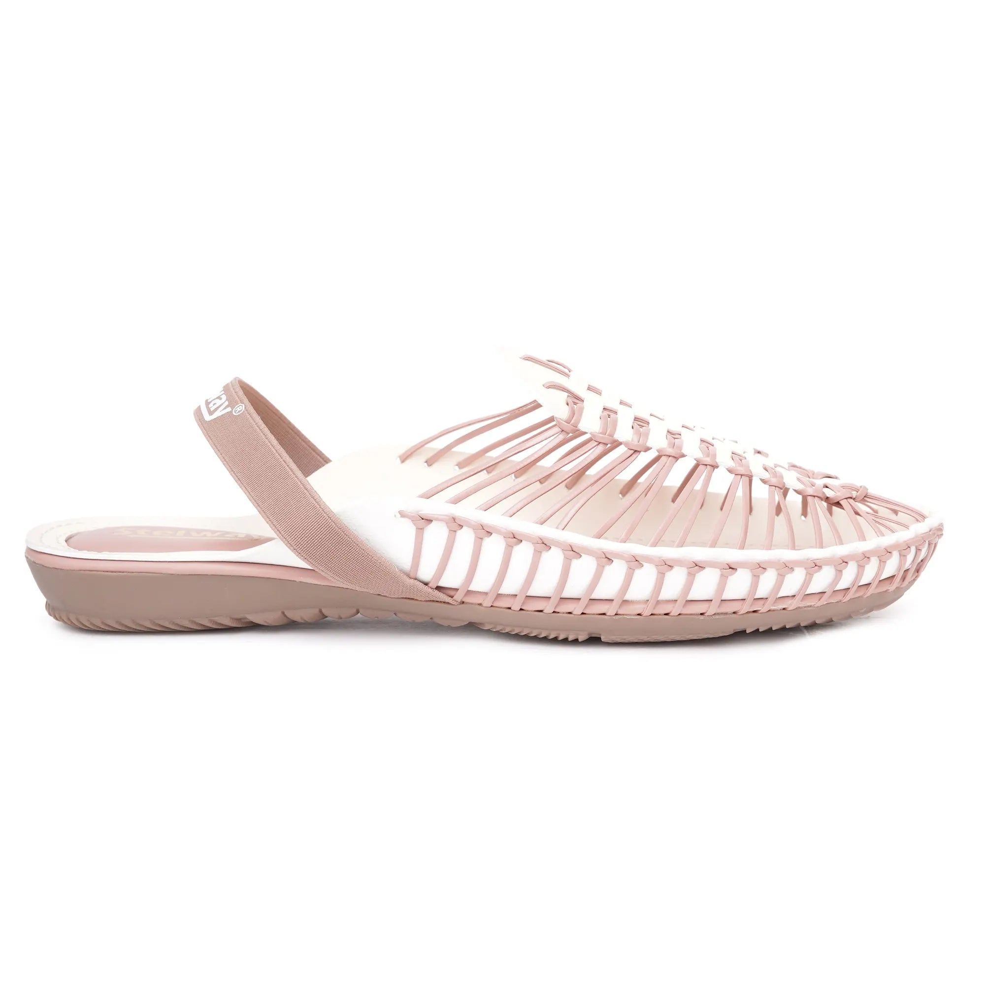 Peach-Cream Handcrafted Clogs